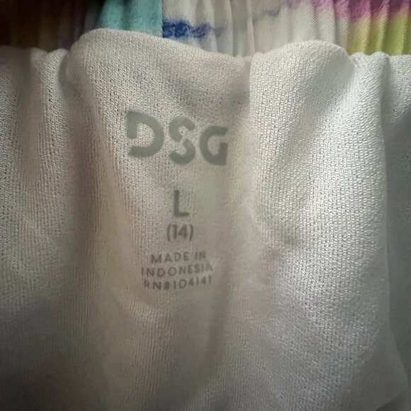 DSG Mid Rise‎ Stride Run Girls Shorts Large, Multicolor - Picture 6 of 9